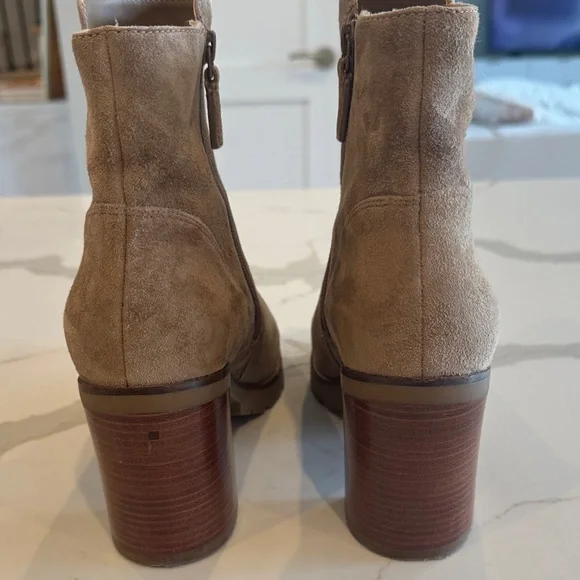 Cole Haan Tan Suede Ankle Boots - Picture 2 of 6